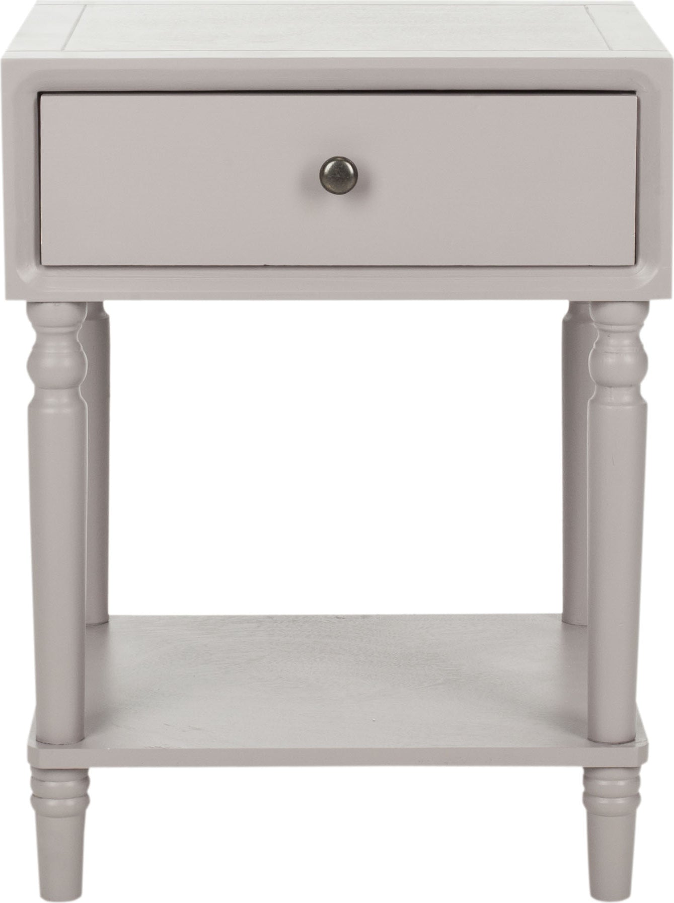 Safavieh Siobhan Accent Table With Storage Drawer Quartz Grey Furniture main image