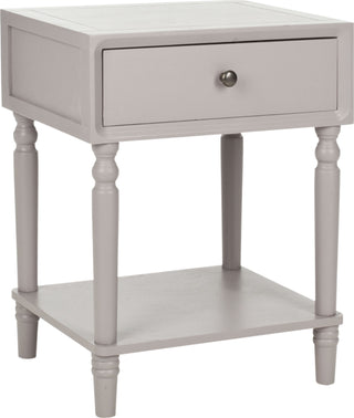 Safavieh Siobhan Accent Table With Storage Drawer Quartz Grey Furniture 