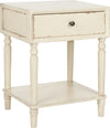 Safavieh Siobhan Accent Table With Storage Drawer Vintage Cream Furniture 