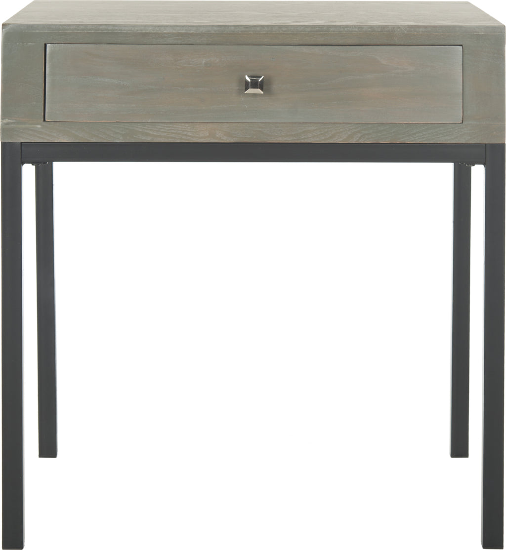 Safavieh Adena End Table With Storage Drawer French Grey Furniture main image
