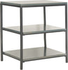 Safavieh Zeke 3 Tier Shelf Unit Steel Teal Furniture 