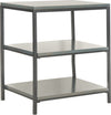 Safavieh Zeke 3 Tier Shelf Unit Steel Teal Furniture 