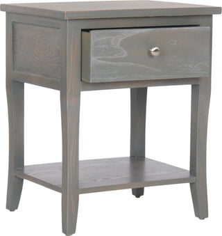 Safavieh Coby End Table With Storage Drawer French Grey Furniture 