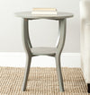 Safavieh Rhodes Round Pedestal Accent Table French Grey Furniture  Feature
