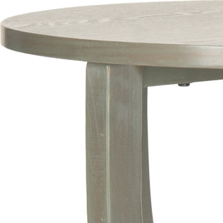 Safavieh Rhodes Round Pedestal Accent Table French Grey Furniture 