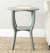Safavieh Rhodes Round Pedestal Accent Table Barn Blue Furniture  Feature