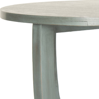 Safavieh Rhodes Round Pedestal Accent Table Barn Blue Furniture 