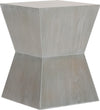 Safavieh Lotem Curved Square Top Accent Table French Grey Furniture 
