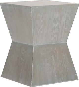 Safavieh Lotem Curved Square Top Accent Table French Grey Furniture 