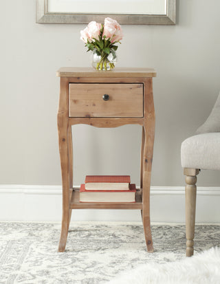 Safavieh Thelma End Table With Storage Drawer Red Maple Furniture  Feature