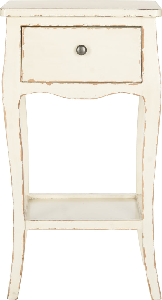 Safavieh Thelma End Table With Storage Drawer Vintage Cream Furniture main image