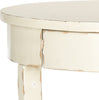Safavieh Kendra Round Pedestal End Table With Drawer Vintage Cream Furniture 