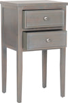 Safavieh Toby End Table With Storage Drawers French Grey Furniture 