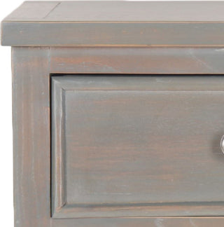 Safavieh Toby End Table With Storage Drawers French Grey Furniture 