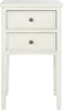 Safavieh Toby End Table With Storage Drawers White Furniture main image