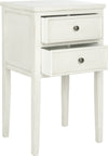 Safavieh Toby End Table With Storage Drawers White Furniture 