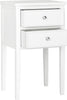 Safavieh Toby End Table With Storage Drawers White Furniture 
