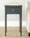 Safavieh Abel End Table With Storage Drawer Steel Teal Furniture  Feature