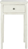 Safavieh Abel End Table With Storage Drawer White Furniture main image
