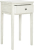 Safavieh Abel End Table With Storage Drawer White Furniture 