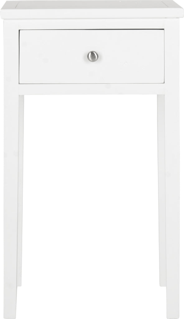 Safavieh Abel End Table With Storage Drawer White Furniture main image