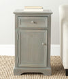Safavieh Jarome Storage End Table With Drawer and Door French Grey Furniture  Feature