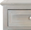 Safavieh Jarome Storage End Table With Drawer and Door French Grey Furniture 