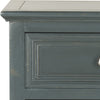 Safavieh Jarome Storage End Table With Drawer and Door Steel Teal Furniture 