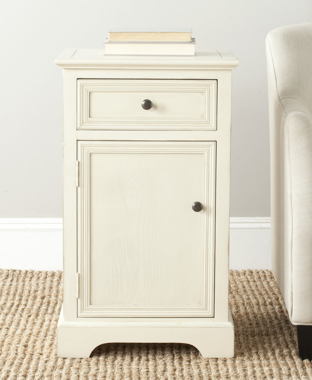 Safavieh Jarome Storage End Table With Drawer and Door Barley Furniture  Feature