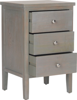 Safavieh Deniz End Table With Storage Drawers French Grey Furniture 