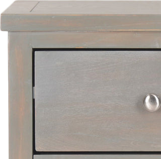 Safavieh Deniz End Table With Storage Drawers French Grey Furniture 