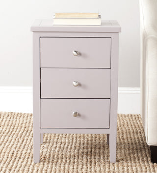 Safavieh Deniz End Table With Storage Drawers Quartz Grey Furniture  Feature