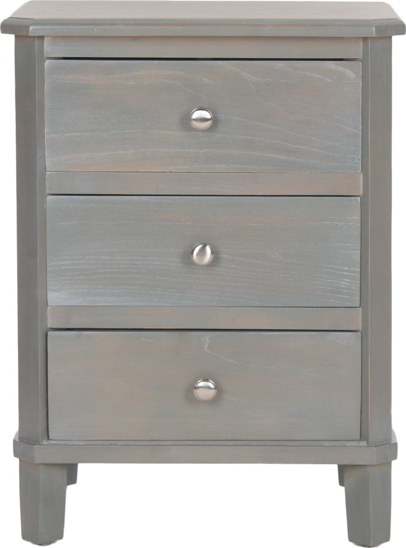 Safavieh Joe End Table With Storage Drawers French Grey Furniture main image