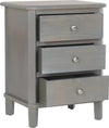 Safavieh Joe End Table With Storage Drawers French Grey Furniture 
