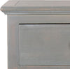 Safavieh Ziva One Drawer End Table With Glass Cabinet French Grey Furniture 