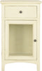 Safavieh Ziva One Drawer End Table With Glass Cabinet Barley Furniture main image