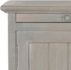 Safavieh Jezabel One Cabinet End Table With Pull Out Tray French Grey Furniture 
