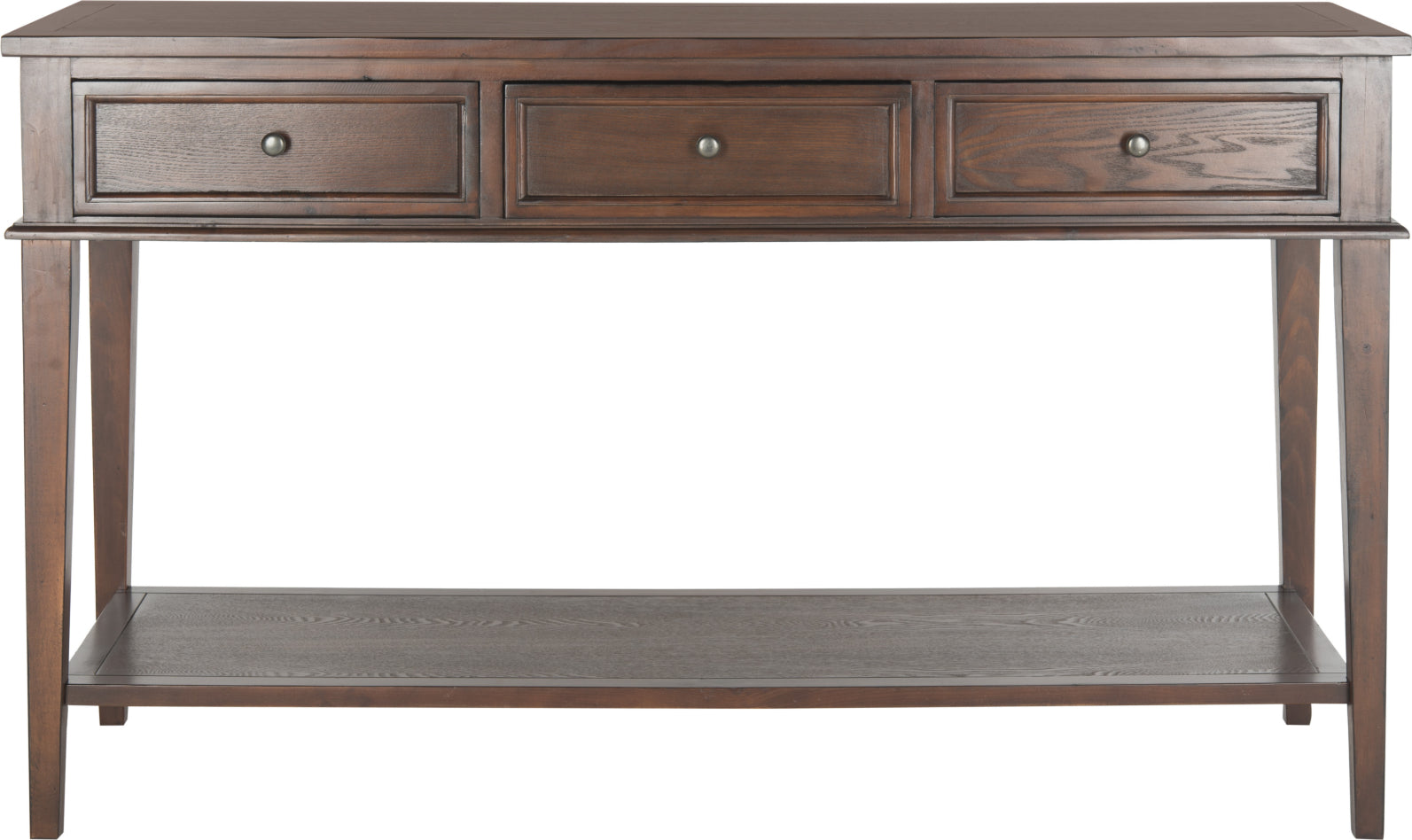 Safavieh Manelin Console With Storage Drawers Sepia Furniture main image