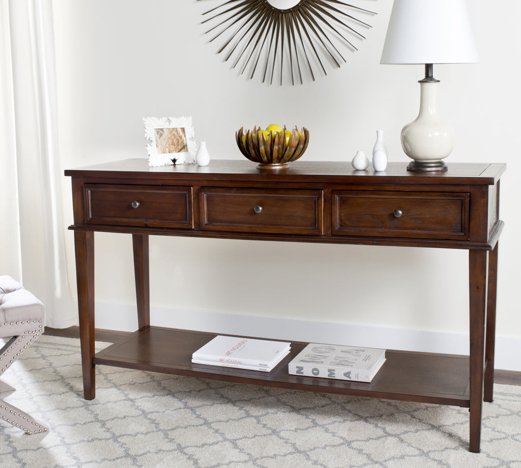 Safavieh Manelin Console With Storage Drawers Sepia Furniture  Feature