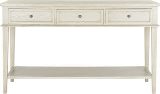 Safavieh Manelin Console With Storage Drawers White Wash Furniture main image