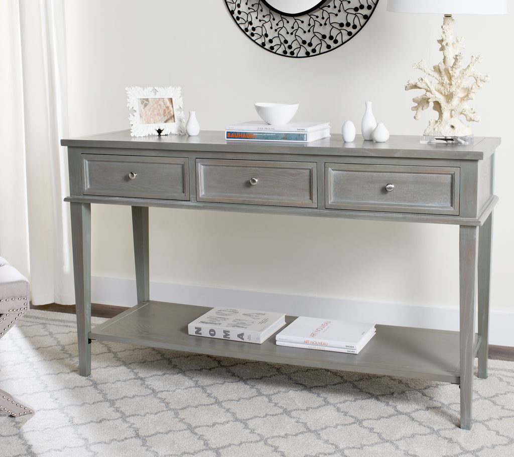 Safavieh Manelin Console With Storage Drawers Black Furniture  Feature