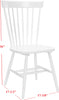 Safavieh Parker 17''H Spindle Dining Chair (SET Of 2) White Furniture 