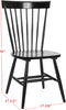 Safavieh Parker 17''H Spindle Dining Chair (SET Of 2) Black Furniture 