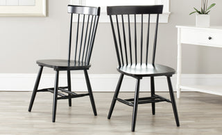 Safavieh Parker Spindle Dining Chair (SET Of 2) Black  Feature