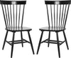 Safavieh Parker 17''H Spindle Dining Chair (SET Of 2) Black Furniture 