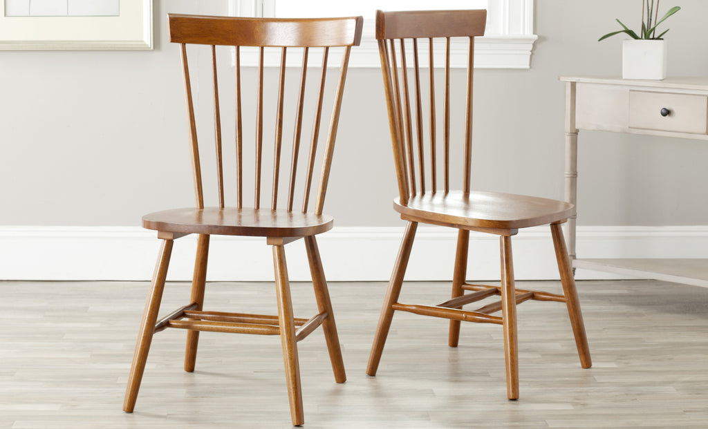 Safavieh Parker Spindle Dining Chair (SET Of 2) Natural  Feature