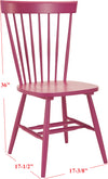 Safavieh Parker 17''H Spindle Dining Chair (SET Of 2) Raspberry Furniture 