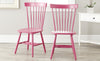 Safavieh Parker Spindle Dining Chair (SET Of 2) Raspberry  Feature
