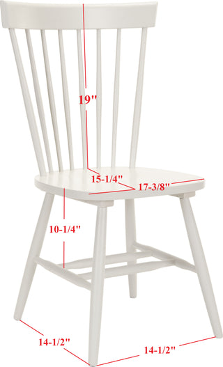 Safavieh Parker 17''H Spindle Dining Chair (SET Of 2) Off White Furniture 