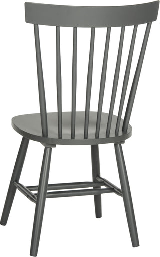 Safavieh Parker 17''H Spindle Dining Chair (SET Of 2) Charcoal Grey Furniture 